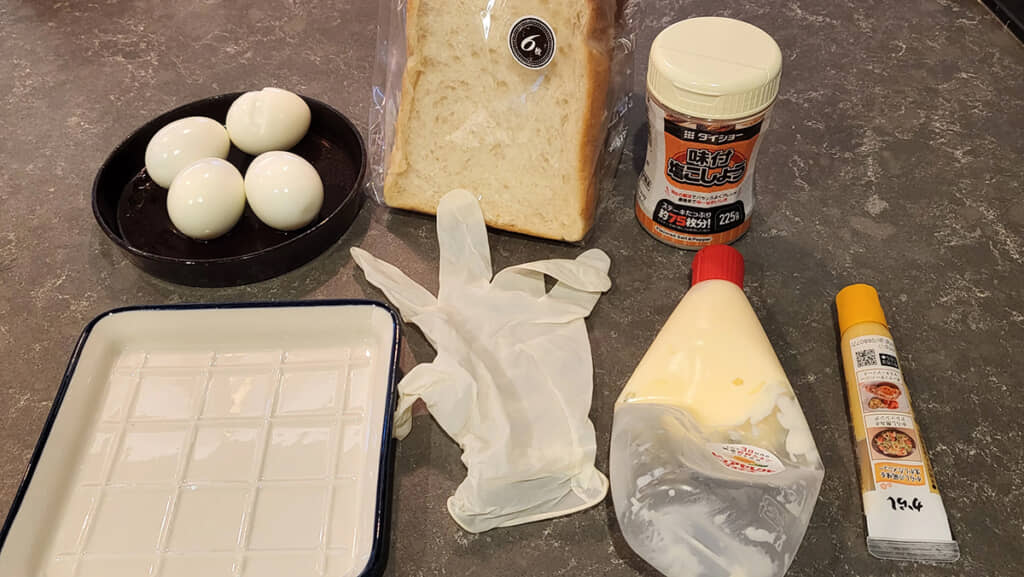 たまごサンドの材料