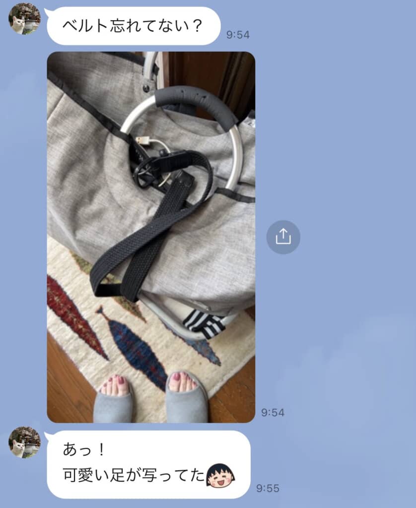 母から届いたLINE