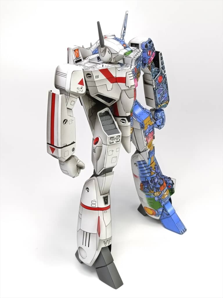 透視図風イラスト塗りのPLAMAX VF-1J バトロイドバルキリー