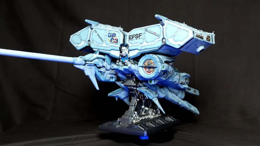 塗装した1/144スケールのデンドロビウム