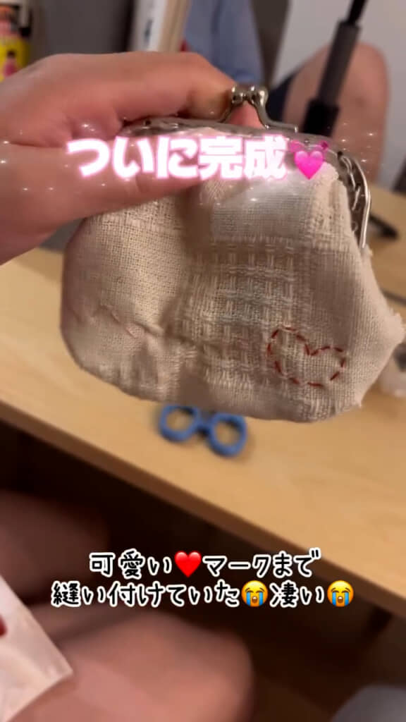 完成！　ハートマークもかわいすぎる！