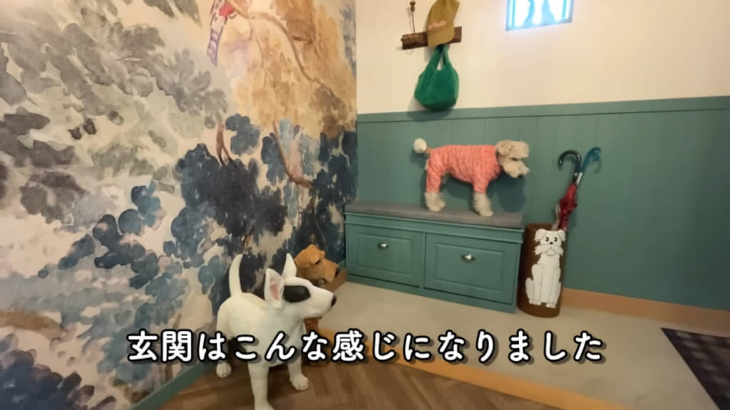 玄関も動物でいっぱいです