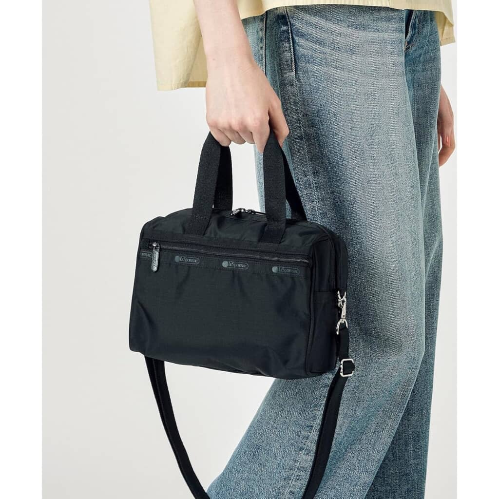 ミニショルダーバッグ 新品　ガンメタ　レスポートサック LeSportsac ショルダーバッグ バッグ MINI N/S TOTE ガンメタル