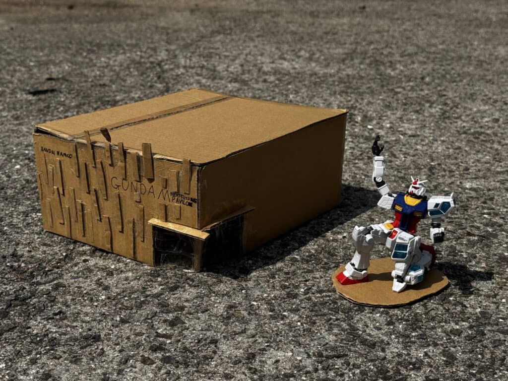 まさかの自作の万博パビリオンと合わせて展示！