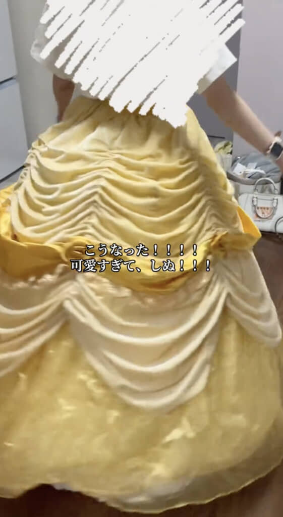 後ろから見てもふんわり