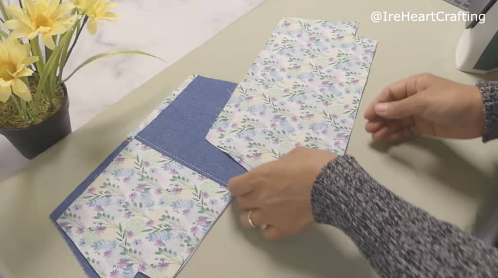 表地も裏地も同じ形にカット