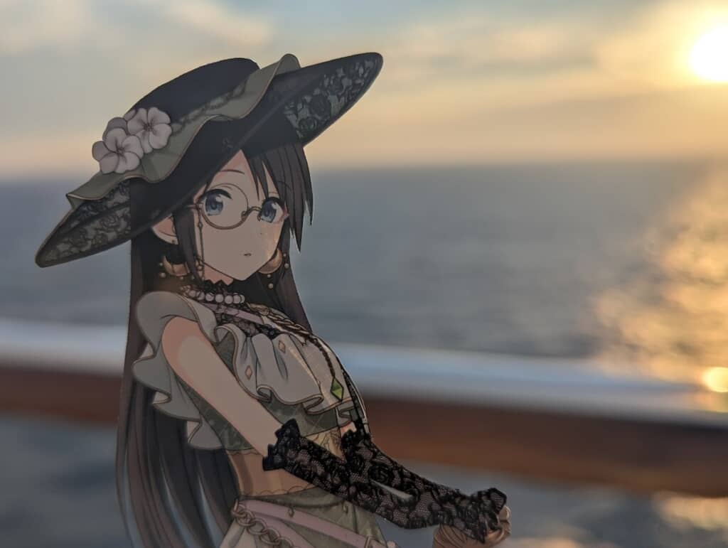 アクスタの縁が消えた！