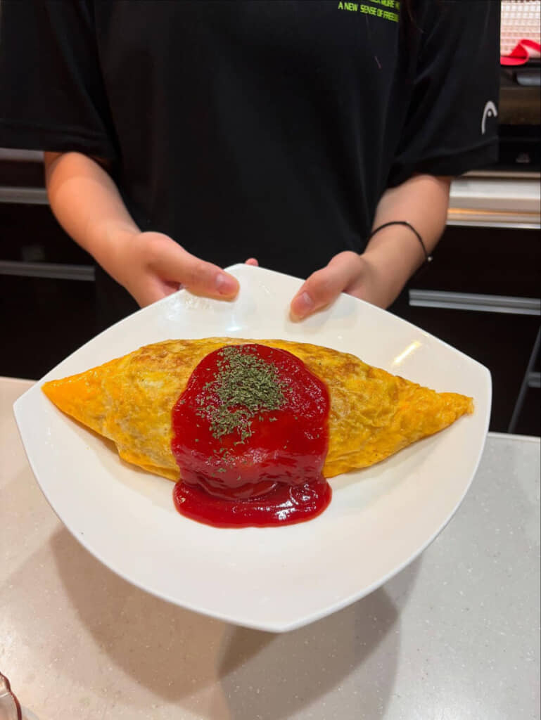 形もきれいだし、ケチャップも映えてる！