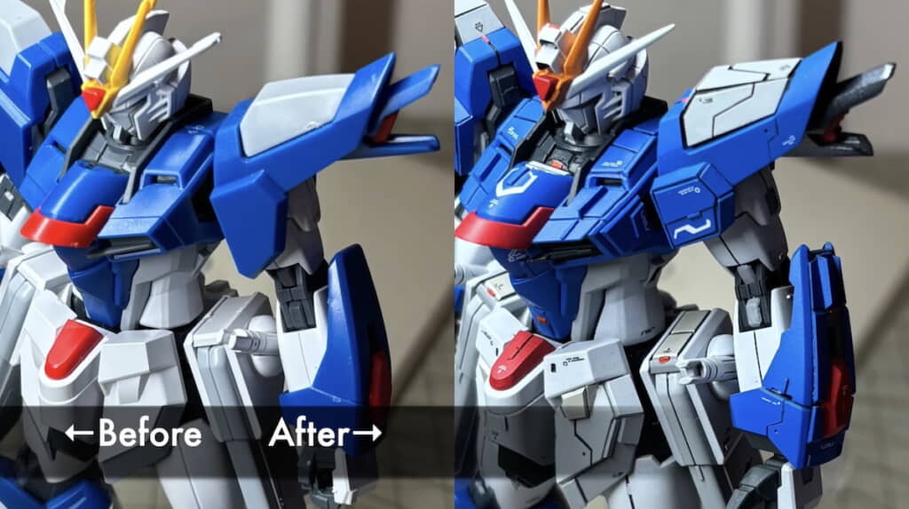 ディテールアップのビフォーアフター