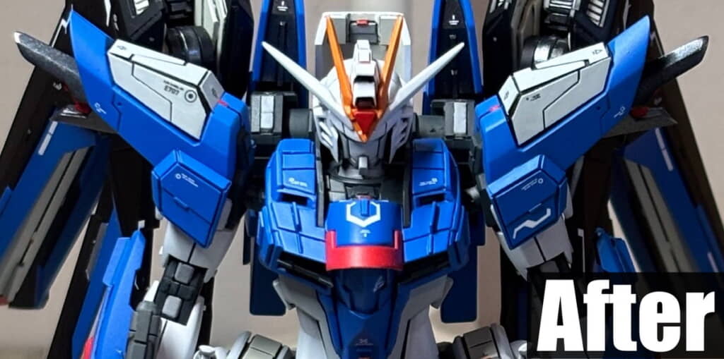 Xに投稿されたディテールアップ後のライジングフリーダム