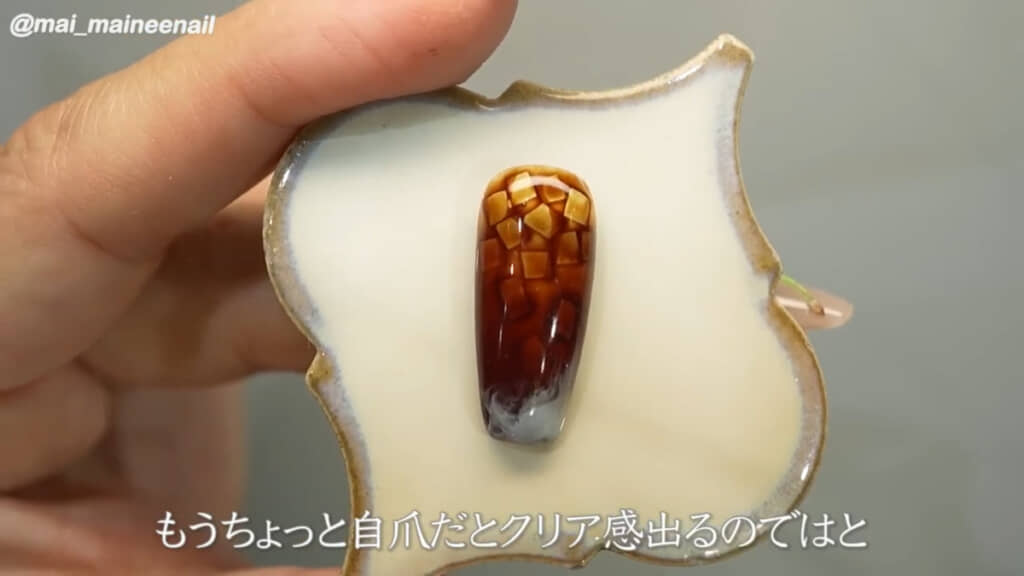 飾ってもかわいいネイルが完成