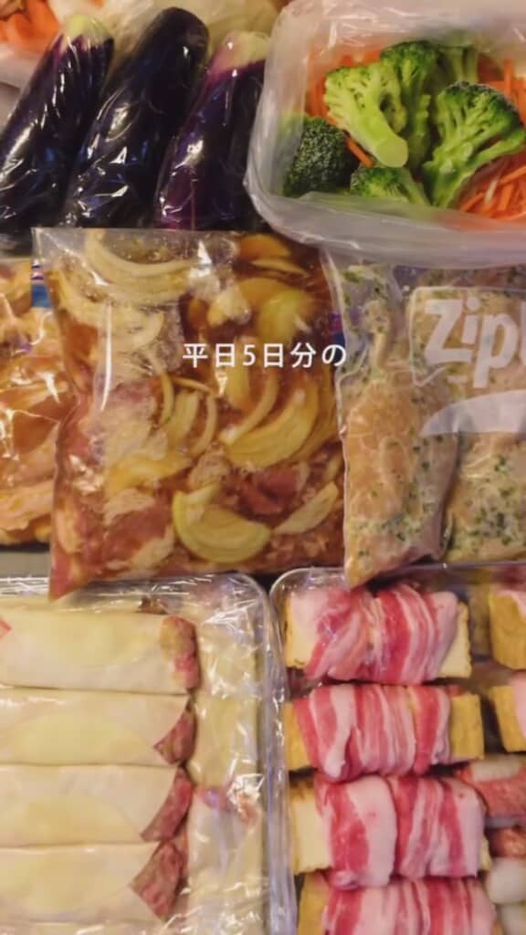 週末1時間で6品の冷凍ストック作り