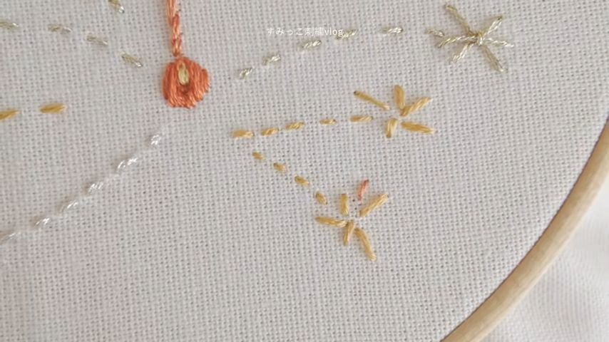 美しく散る火花を表現