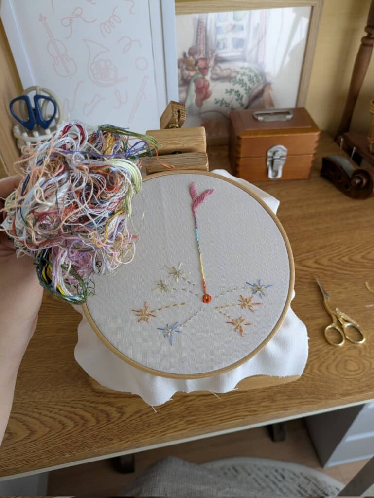 線香花火が完成！