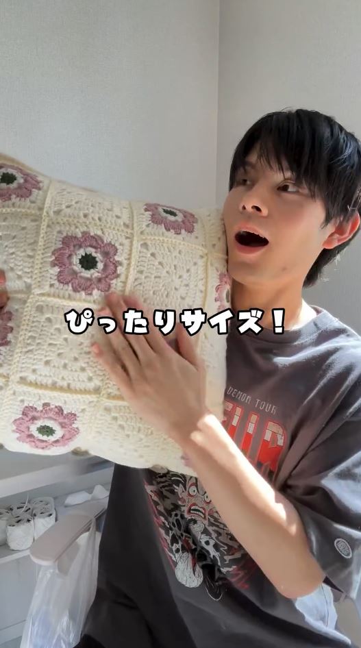 クッションカバーが完成！