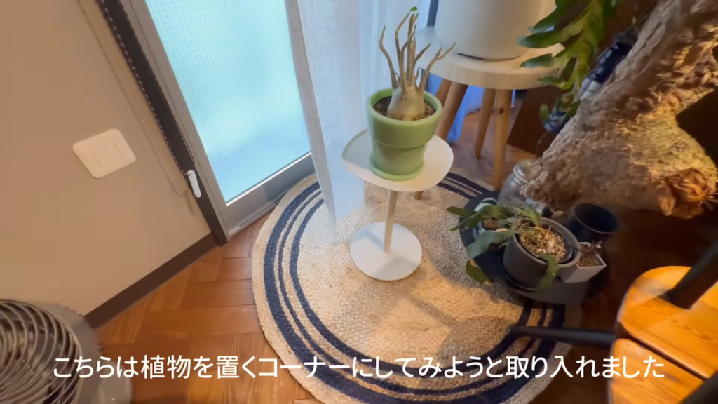 ラグを敷くことで、“空間の役割”が決まるとのこと