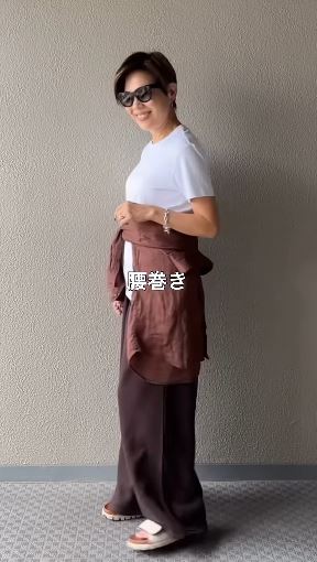 腰巻きにしてもすてき