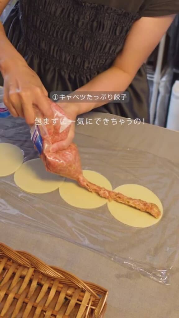 面倒な餃子も簡単に