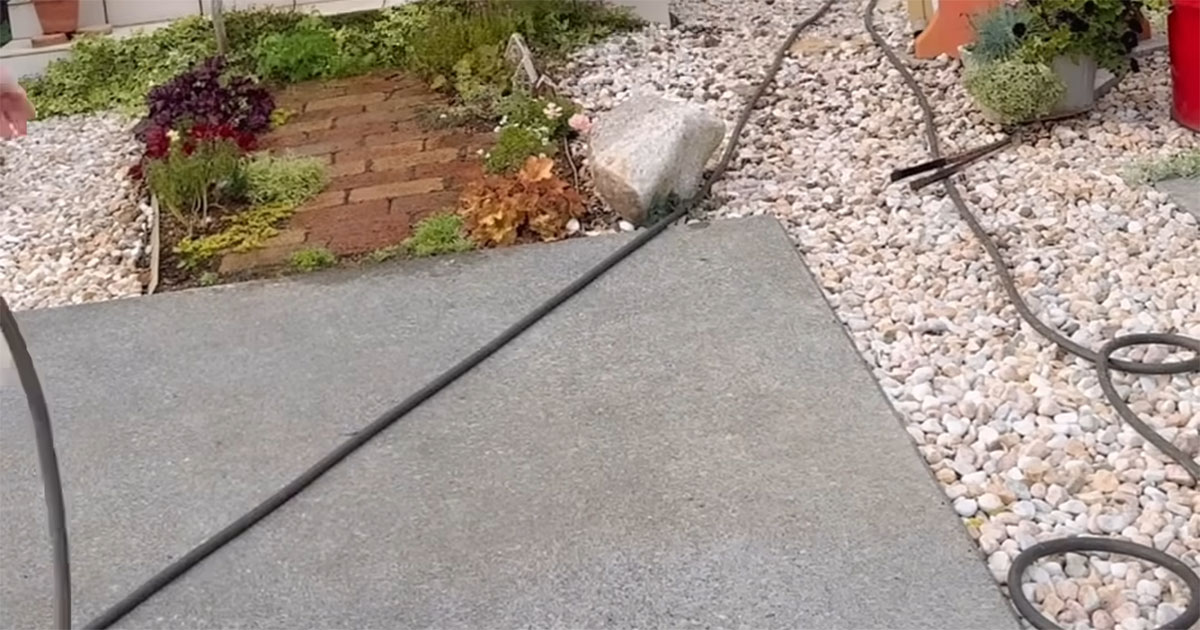 妻「ホース片付けるの面倒！」→まさかの“解決策”に夫も仰天「この手があったか」「同じことしててビックリ」（1/3） | ライフハック ねとらぼ