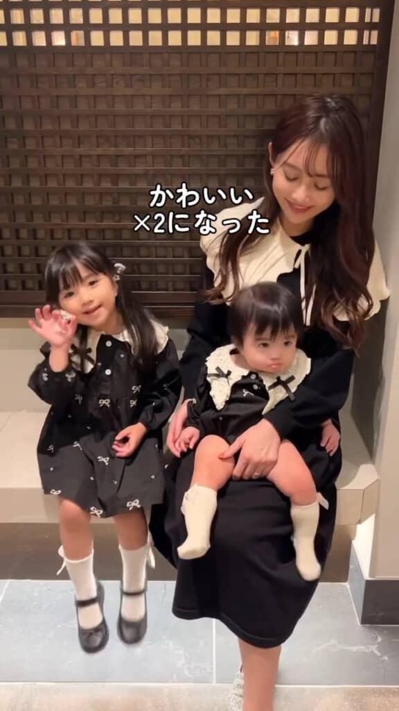おそろいの洋服がすてき