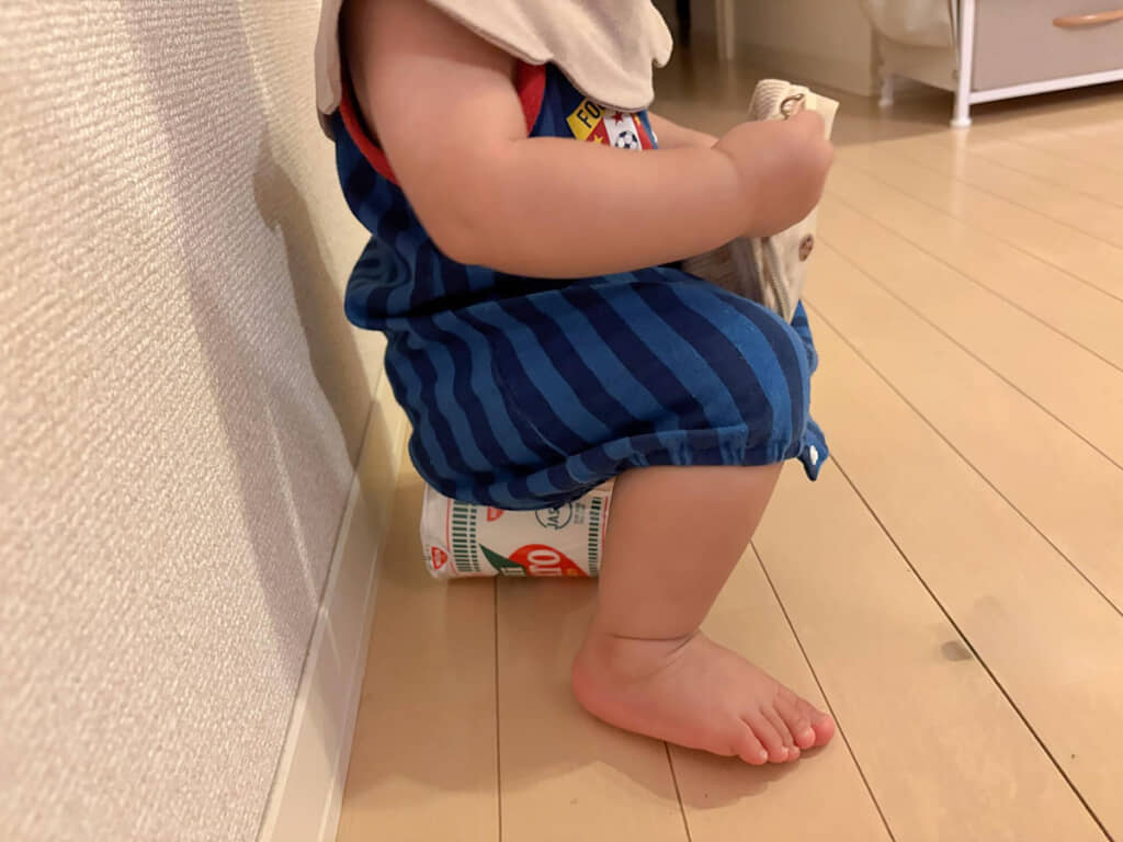 こんな小さなものに座れるとは！