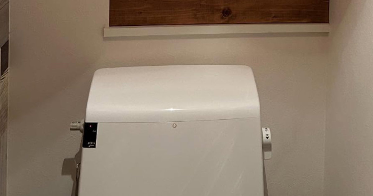 トイレから出ようとして、振り向いたら……「そこにいたの！？」　くつろぐ“まさかの生き物”に反響　「一体化してますね」（1/2） | 猫 ねとらぼ