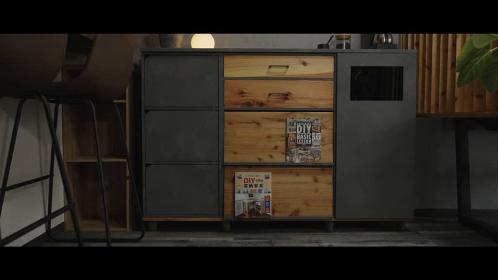 高級感たっぷりな収容棚に大変身！