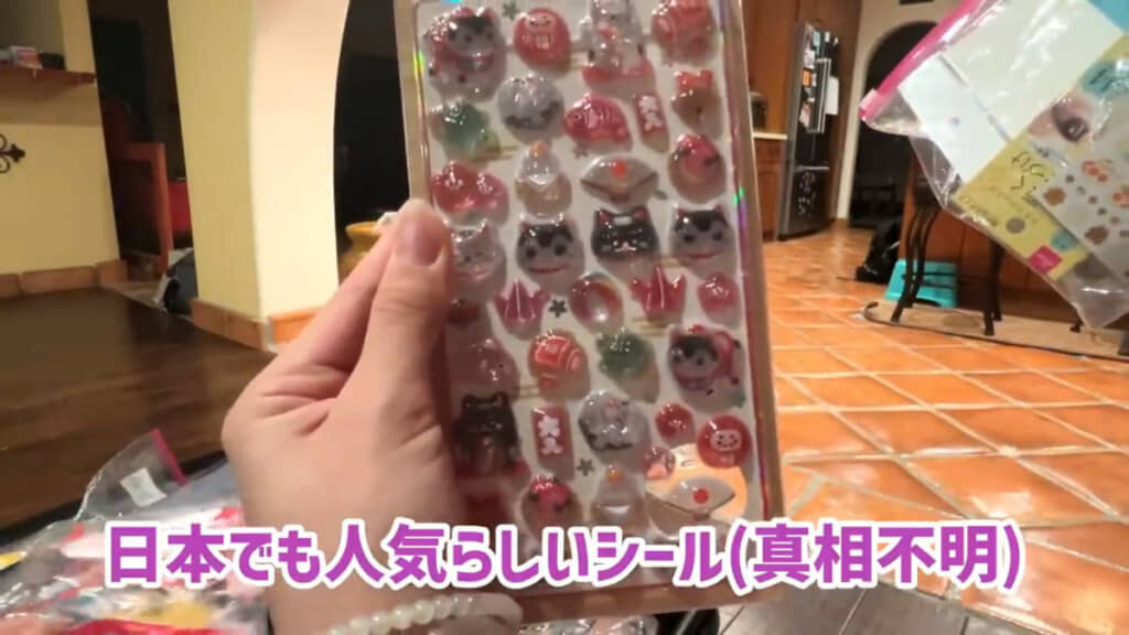 “かわいいシール”が人気なのは世界共通のようです