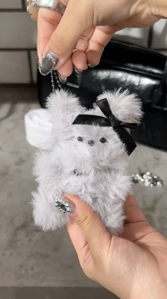 かわいいうさぎのマスコットが完成