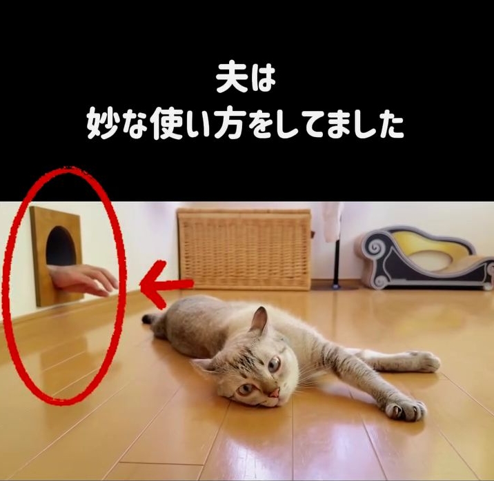 穴から夫の手が……!?