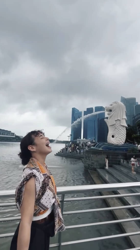 シンガポール旅行で定番の記念撮影