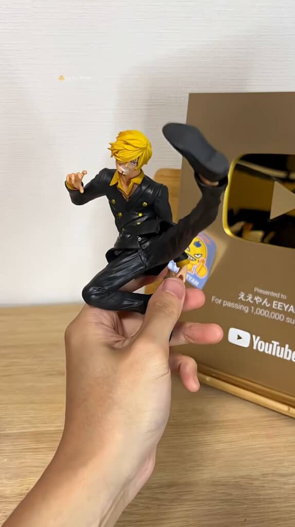 『ONE PIECE』のサンジのフィギュア