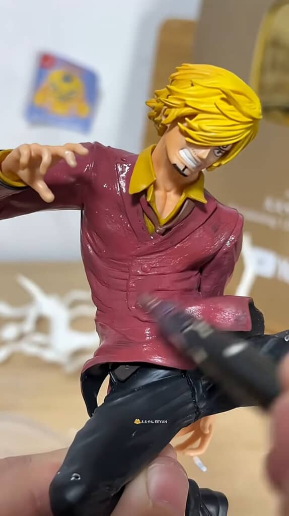 塗装してサンジの服の色を変える