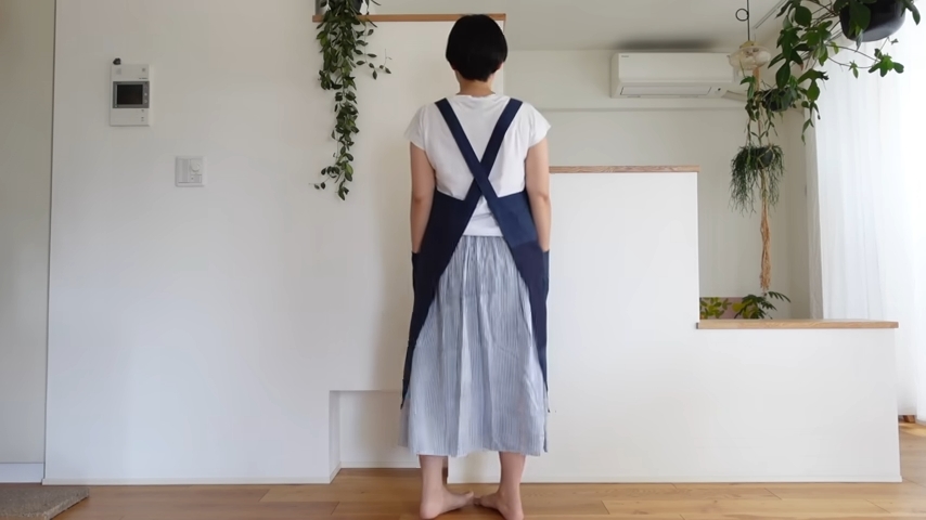 後ろ姿もすっきり