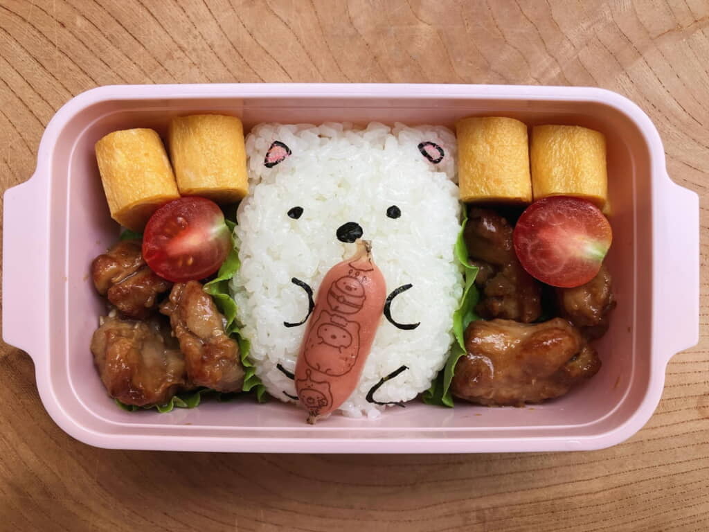 こんなかわいいお弁当も