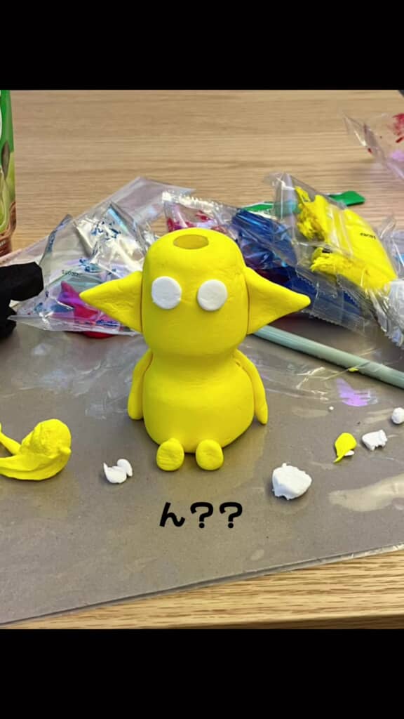 制作途中の黄ピクミン