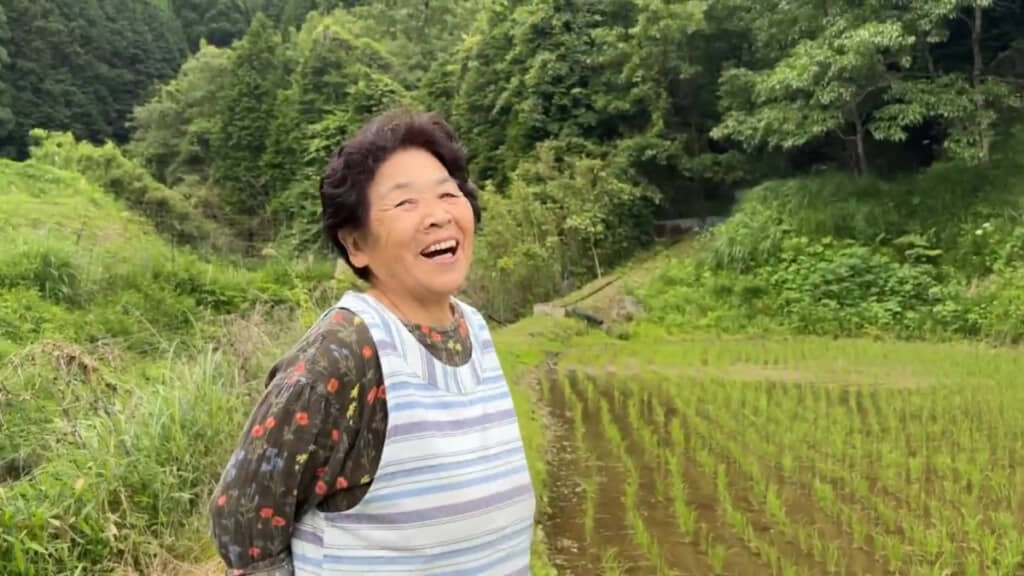 投稿主さんの祖母が大切にしている田んぼを一緒に紹介