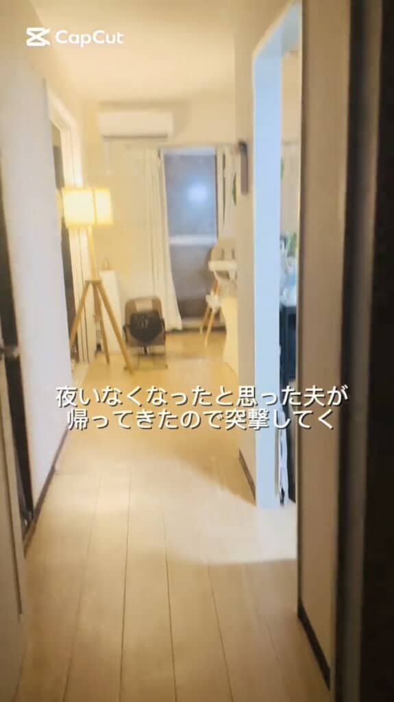 帰ってきた夫のもとに突撃