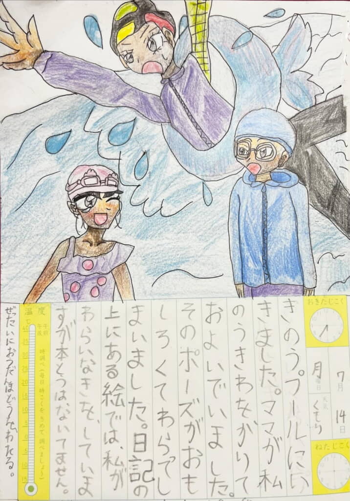 プールでの楽しさが伝わってきますね