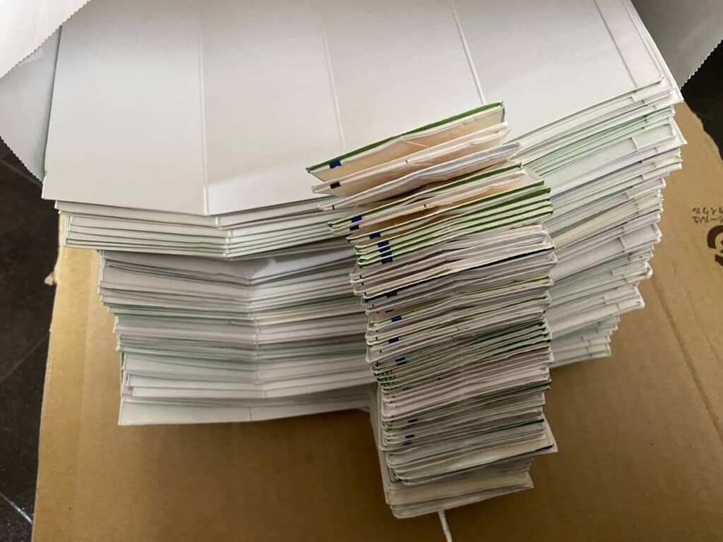 几帳面な夫の牛乳パックの切り方