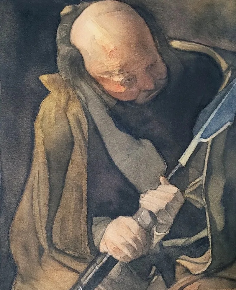 「聖トマス」の模写作品