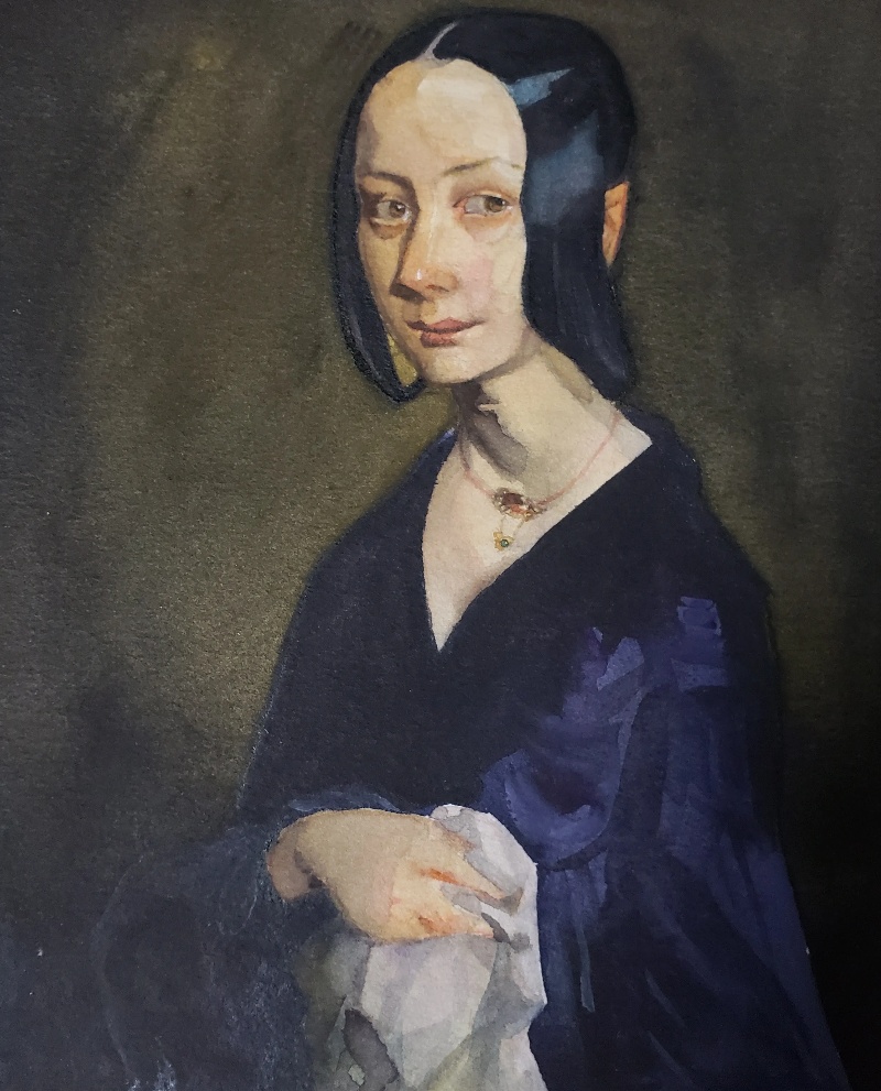 「ポーリーヌ・オノの肖像」の模写