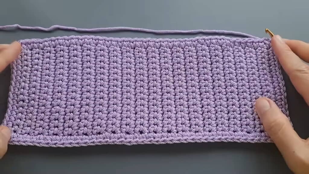 バッグの底になる長方形の面ができた