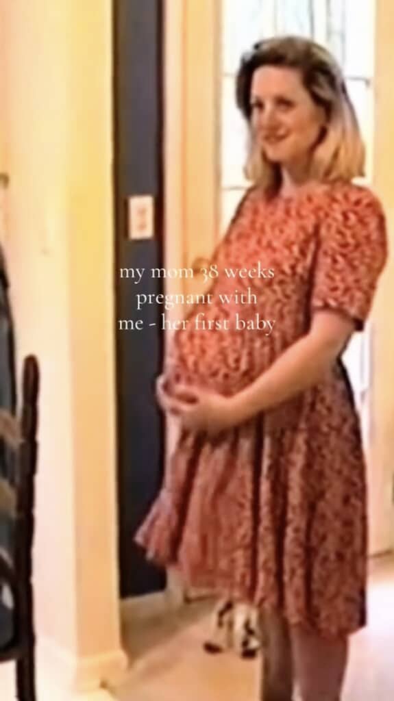 妊娠38週目のHollynさんのママ