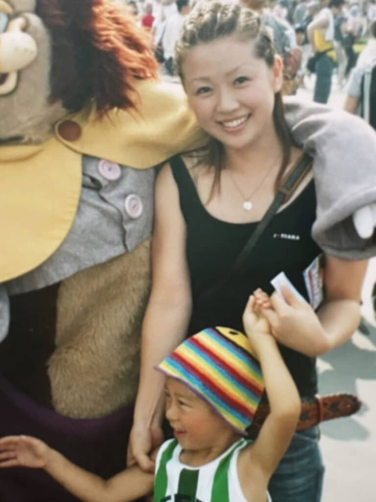 息子が小さいころのあみさん