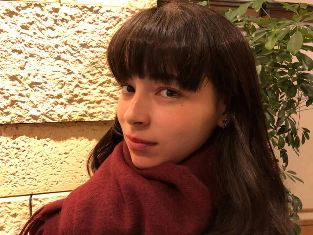 ストレートヘアにしていたころ