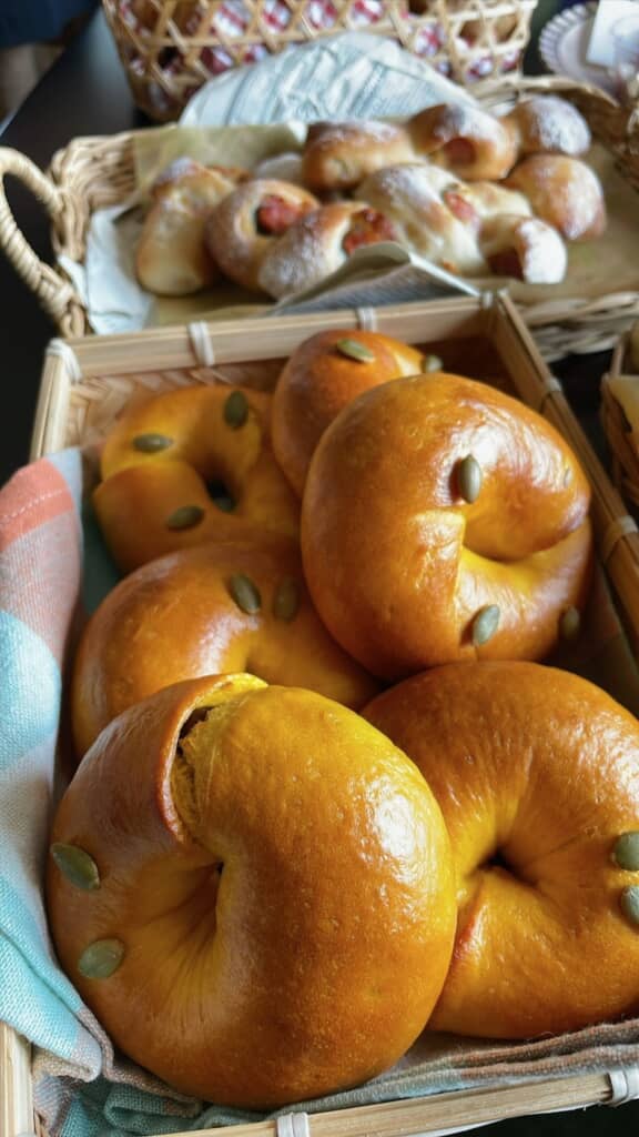 かぼちゃのベーグル