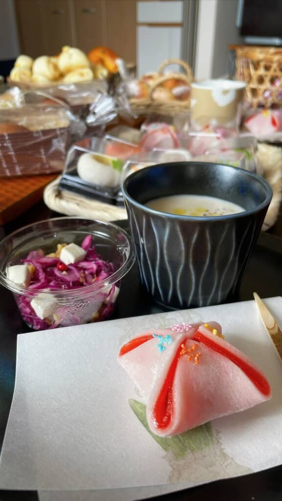 練り切りのプレートまで