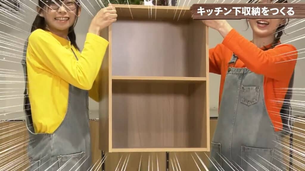 普通のカラーボックスが変身！