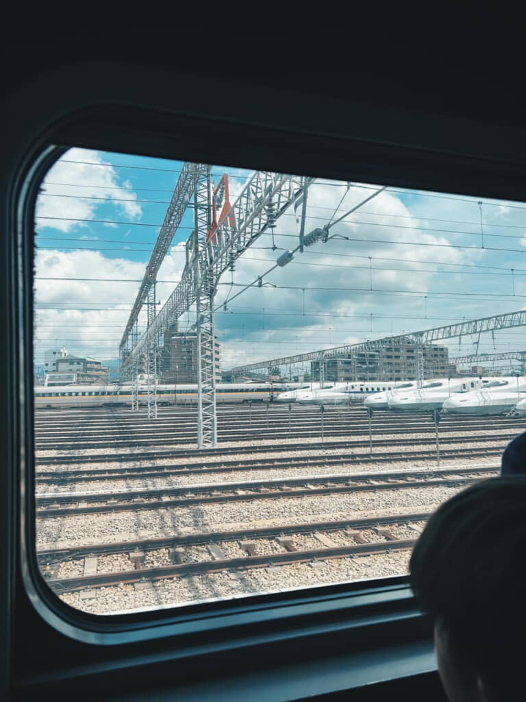 新幹線がいっぱい！　壮観です！